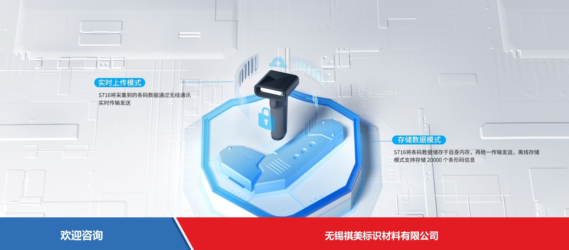 Urovo 优博讯 S716 条码扫描器 - 图片 5